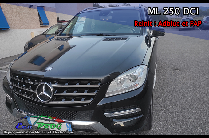 ML 250 2.2 CDI  BlueTEC 204 cv Boîte auto Problème d’Adblue et FAP