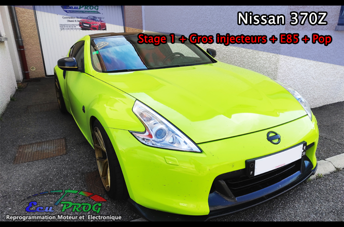 Nissan 370Z  Stage 1 + Gros injecteur + pop